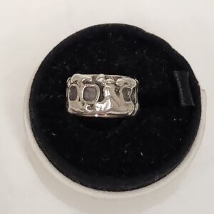 50s Chunky Silver One of a Kind Pinky Ring